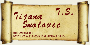 Tijana Smolović vizit kartica